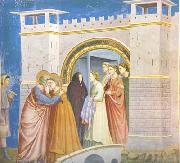 GIOTTO di Bondone Anna and Joachim Meet at the Golden Gate (mk08) oil painting artist